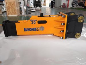 Martillo Hidráulico SOOSAN SB30 Tipo Caja con Cinceles de 53 mm para Miniexcavadoras y Minicargadoras para Demolición de Rocas - Product Image 4