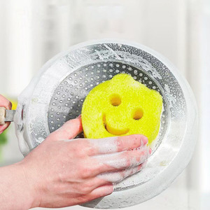 Esponja con <span class=keywords><strong>Cara</strong></span> <span class=keywords><strong>Sonriente</strong></span>, Esponja Cálida, Cepillo de Limpieza para Cocina, Cepillo para Tazones, Cepillo para Ollas, Esponja de Dibujos Animados para Lavar Platos - Product Image 2
