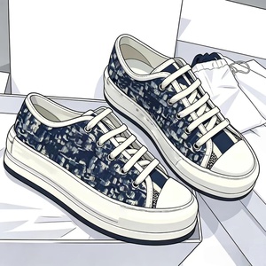 Chaussures plates en toile pour hommes, de luxe, élégantes et de créateur, de qualité supérieure, style décontracté pour la marche, chaussures de skateboard pour étudiants et activités de plein air - Product Image 1