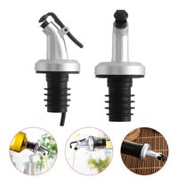 Bouchon distributeur d'huile et de vinaigre en plastique réutilisable avec bec verseur de précision pour bouteilles en verre