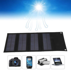 ALECTER Panneaux solaires monocristallins pliables portables 50W, efficacité 20%, chargeur USB, charge mobile en extérieur FB106 - Product Image 5