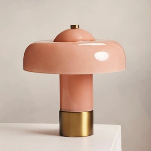 Lampada da Tavolo Semplice in Vetro, Lampada da Comodino per Camera da Letto, Stile Vintage di Design, per Soggiorno, Stanza dei Bambini, Lampada da Scrivania a Forma di Fungo - Product Image 1