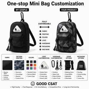 Mini Zaino Oxford con Stampa Floreale alla Moda, Ciondolo Borsa a Tracolla Idrorepellente con Cinghia da Collo, Charm Multicolore Personalizzabile Leggero - Product Image 2