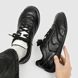 Chaussures de sport tendance en cuir pour hommes, respirantes, pour le basketball, décontractées, d'extérieur, confortables, augmentant la taille - Product Image 3