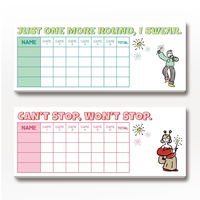 Bloc-notes portable pour scores de Mahjong, carnet de scores de Mahjong américain, feuille de scores de Mahjong, bloc de comptage des scores de Mahjong