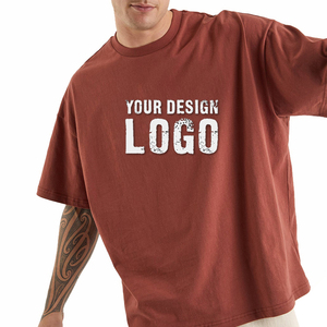 T-shirt pour homme à manches courtes, style vintage, délavé, à épaules tombantes, logo personnalisé, décontracté, sport, ample, grande taille - Product Image 4