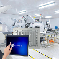 Panel PC Táctil Industrial con Linux Integrado, Personalizado OEM, Intel Core I7-8550U, Pantalla Táctil Capacitiva de 17 Pulgadas y 10 Puntos, Sin Ventilador