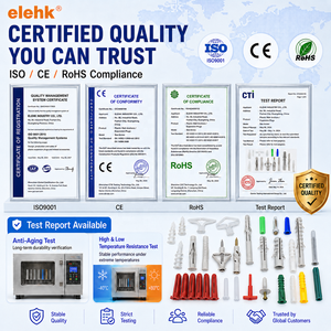 Elehk Paquete de 1500 Piezas - Tornillos de Mampostería Verdes, Anclajes de Pared, Pernos de Expansión de Plástico y Tapones de Alta Visibilidad para una Fácil Fijación - Product Image 4