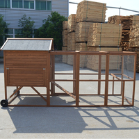 Grand Poulailler d'Extérieur en Bois pour Poules, Enclos Volière