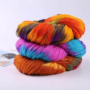 Deepeel YC001 Tricoté à la Main BRICOLAGE Matériel 4 Brins Tissés À La Main Espace Colorant Fil De Laine Acrylique - Product Image 5