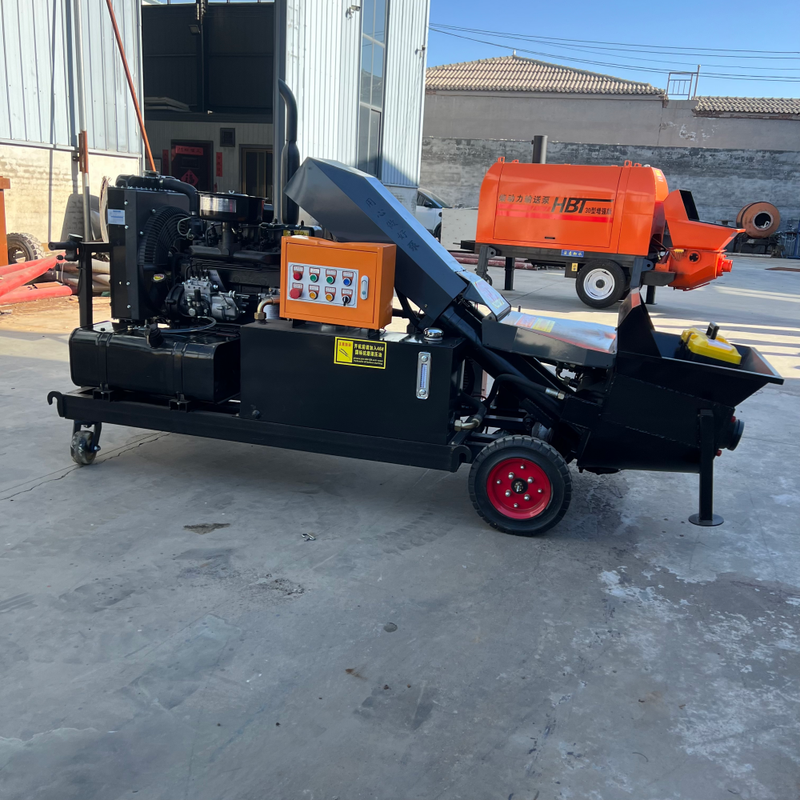 Diesel Trailer Mounted Concrete Pump High