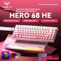 AULA Hero 68HE clavier magnétique lumière rvb USB-C échange à chaud Esports 8K ordinateur portable de jeu clavier mécanique accessoires à faible retard