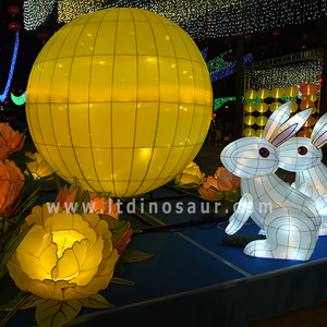 Zigong chinois lune mi <span class=keywords><strong>automne</strong></span> Festival lanternes lapin lapin avec ampoule LED pour l'activité des enfants - Product Image 5