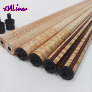 Demi-fini/fini 12 pièces érable tigre/bois cocobolo technologie laminée queue de billard pour queues de billard/queues de carambole - Product Image 1