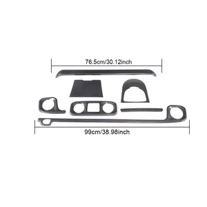 Panneau de tableau de bord en Fiber de carbone sèche-Autoclave de haute qualité, garnitures intérieures pour Mercedes Benz classe G G500 G550 <span class=keywords><strong>G55</strong></span> G63 AMG 2019 - Product Image 5