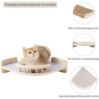 Vente de gros Lit mural pour chat Hamac mural pour chat Meubles muraux étagères et perchoirs avec marches d'escalade