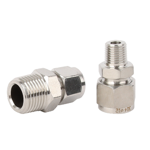 Acoplador Recto Hexagonal Atornillable, Conector Macho NPT/BSPT para Tubo Hidráulico, Tubería Galvanizada para Sistemas de Potencia Fluida - Product Image 1