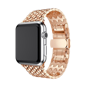 Reloj inteligente de lujo con 7 Cuentas para mujer, Correa delgada de 38mm, 42mm, 45mm, acero inoxidable, Metal ajustable para <span class=keywords><strong>Apple</strong></span> <span class=keywords><strong>Watch</strong></span> 9 8 7 6 SE 5 - Product Image 1