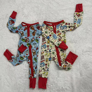 Trẻ Em Quần Áo Unisex Bé Đồ Ngủ Tre Dây Kéo Đồ Ngủ Trẻ Sơ Sinh Quần Áo Trẻ Em Tre Trẻ Em Mùa Thu Quần Áo - Product Image 4