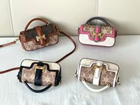 Sacs à bandoulière de créateur pour femmes, sac à main élégant en PVC noir, sac de luxe vintage, sacs bandoulière pour filles 8143