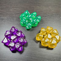 Dés en acrylique transparent écologique Deskjoy Octahedron 16 mm, 1 pièce, pour jeux de table RPG/DND, fantastiques et science-fiction, pour 1 à 10 joueurs