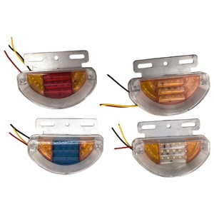 Pièces de système d'éclairage de camion de haute qualité, feux latéraux bicolores pour camion, 24V 100W, universels pour camions et remorques - Product Image 2