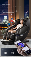 Fauteuil de massage inclinable VCT-129 avec rouleau pour les pieds, mouvement 3D en jade, commande vocale IA, fonction SL Track, massage complet du corps