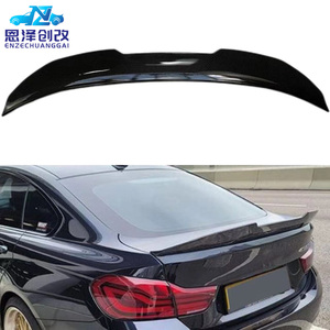 Colore del modello di carbonio per <span class=keywords><strong>BMW</strong></span> <span class=keywords><strong>F36</strong></span> quattro serie bagaglio fisso Wind Wing win plastica ABS in fibra di carbonio <span class=keywords><strong>Spoiler</strong></span> esterno - Product Image 1