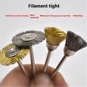 Cabezal de <span class=keywords><strong>cepillo</strong></span> de pulido eléctrico, alambre de cobre de <span class=keywords><strong>carpintero</strong></span>, limpieza Wenwan, tallado de madera, raíz, piezas de maquinaria de carpintería - Product Image 2