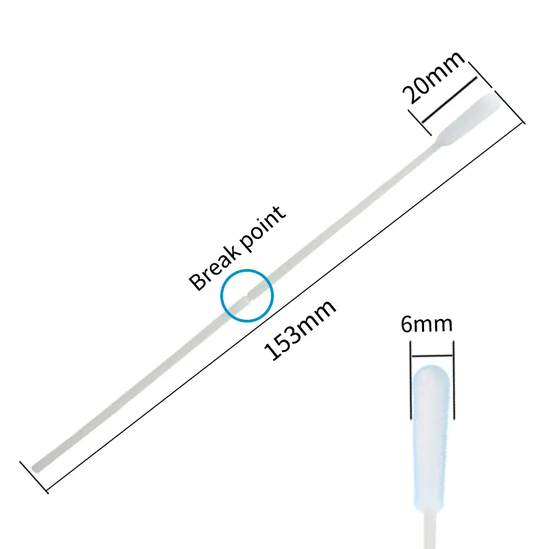 Best price disposable sterile buccal Throat flocked pcr sampling collection medical swab sticks