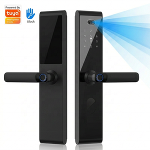 สมาร์ทล็อคประตู <span class=keywords><strong>TTLock</strong></span>/แอป <span class=keywords><strong>Tuya</strong></span> ไบโอเมตริกซ์ ลายนิ้วมือ จดจำใบหน้า รหัสผ่าน กุญแจ สมาร์ทการ์ด จัดเก็บข้อมูลบนคลาวด์ ประตูกระจก - Product Image 1
