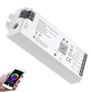 OEM低最小起订量DC12V 24V RGB发光二极管条Wifi控制器，适用于SMD 2835 5050发光二极管条最大15A