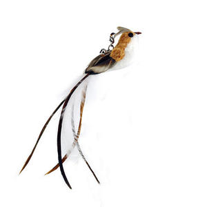 Bâton de chatouillage avec accessoires en plumes naturelles résistantes aux morsures – Jouet pour chat - Product Image 5