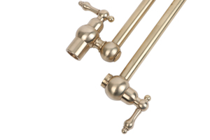Robinet de <span class=keywords><strong>cuisine</strong></span> mural moderne pivotant à 720 ° en laiton massif, robinet froid simple avec remplissage de pot extensible pour évier de <span class=keywords><strong>cuisine</strong></span> - Product Image 2