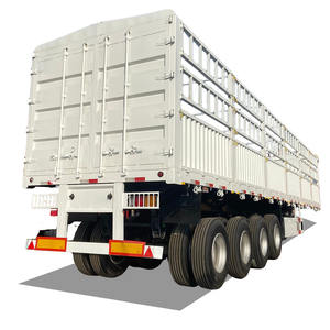 Semirremolque de Cercas Usado de Alta Calidad y Bajo Precio, de 2/3/4 Ejes, para Transporte de Carga Pesada - Product Image 1