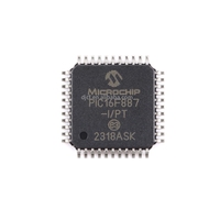 Microcontrôleur IC PIC16F887-I/PT d'origine, 8 bits, 20 MHz, 14 Ko (8K X 14) FLASH, 44-TQFP