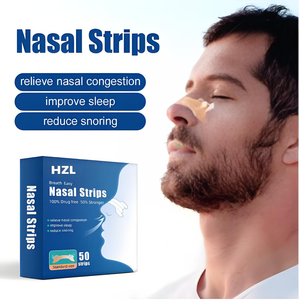 HZL Beliebteste klare drogen freie Nasen streifen OEM Anti-Schnarch-Relief-Nasen streifen für Nasen verstopfung Stop-Schnarch-Produkte - Product Image 3