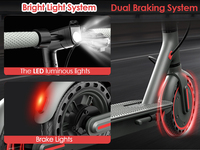 Trottinette Électrique Pliable Populaire UE/US avec Contrôle par Application Intelligente, Batterie Lithium 10.5Ah, pour Trajet Urbain, Vente en Gros