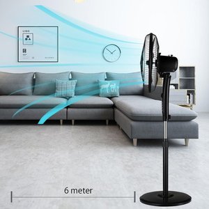 Großhandel Plastik-Standventilatoren Oszillierend Energieeffizient Klasse Höhenverstellbar Einheitliche Produktion/Prüfung - Product Image 3