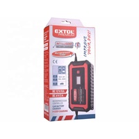 Cargador de coche de 9 etapas controlado por microprocesador 8897303 EXTOL para baterías de plomo-ácido y LiFePO4 de 6 y 12V