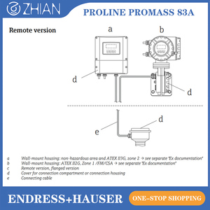 เครื่องวัดอัตราการไหลแบบโคริโอลิส Endress+Hauser รุ่น 83A01 83A02 83A04 E+H Proline Promass 83A สำหรับการวัดอัตราการไหลของก๊าซและของเหลวในปริมาณน้อย - Product Image 6