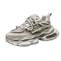 Herren Frühjahr 2026 Neue Modemarke Jugend Casual Derby Schuhe mit dicker Sohle, Mesh-Obermaterial, Kunststoff-Außensohle, verschleißfest, geruchshemmend