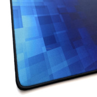 Tapis de souris de bureau en caoutchouc naturel noir imprimé sur mesure, 220x180x2mm, avec bords cousus, surface lisse antidérapante – Vente chaude en Chine