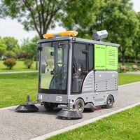 Nouveau design de balayeuse industrielle robotisée autopropulsée électrique haute pression avec aspiration et brosse pour asphalte