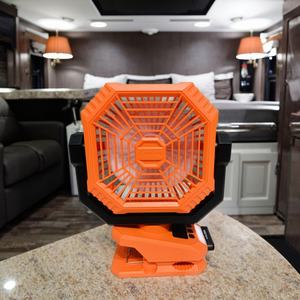 Ventilateur de bureau portable intelligent 2025 personnalisé 8000 mAh, mini ventilateur extérieur à clip, USB réglable, trois vitesses, alimenté par batterie - Product Image 3