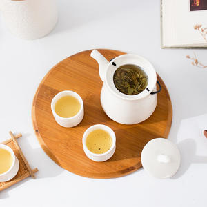 OEM Ceramic Tea Set With 1 Pot <b>And</b> 4 <b>Cups</b> <b>Large</b> Capacity For Afternoon Tea Household Use DB1384 DB1385 DB1386 - Product Image 4