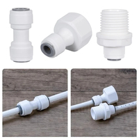 Raccords de filtre pour tuyau de 1/4'' et 3/8'' en POM à surface lisse pour osmose inverse – Pièces de rechange pour couplage d'osmose inverse