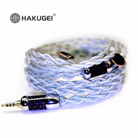 Cable coaxial trenzado de 12 núcleos y 20 AWG de aleación de cobre y plata verde claro Mona Lisa para auriculares/monitor/altavoz