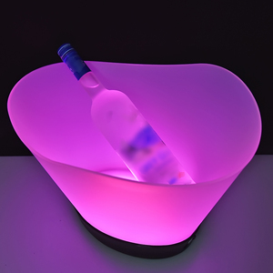 Nhà Máy công suất lớn thiết kế cổ điển nhựa Light Up <span class=keywords><strong>Led</strong></span> <span class=keywords><strong>Ice</strong></span> <span class=keywords><strong>Bucket</strong></span> bia rượu sâm banh rượu Vodka lấp lánh Glow <span class=keywords><strong>Ice</strong></span> <span class=keywords><strong>Bucket</strong></span> - Product Image 5