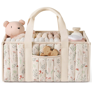 Cesta portátil para cambiar pañales, organizador posparto y bolsa de transporte para pañales de bebé - Product Image 1
